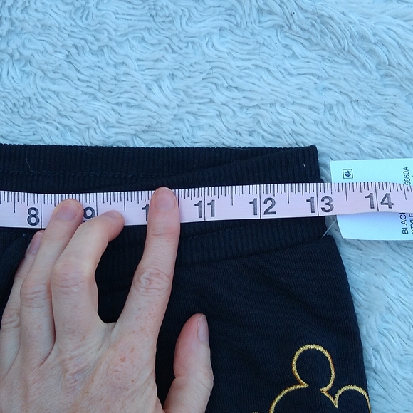 Juniors Disney Mickey Mouse jogger style black Leggings - S fit like XS, NWT! - Picture 2 of 7